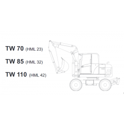 Terex TW70 TW85 TW110 - Terex Schaeff HML23 HML32 HML42 - Instrukcje Napraw + Schematy
